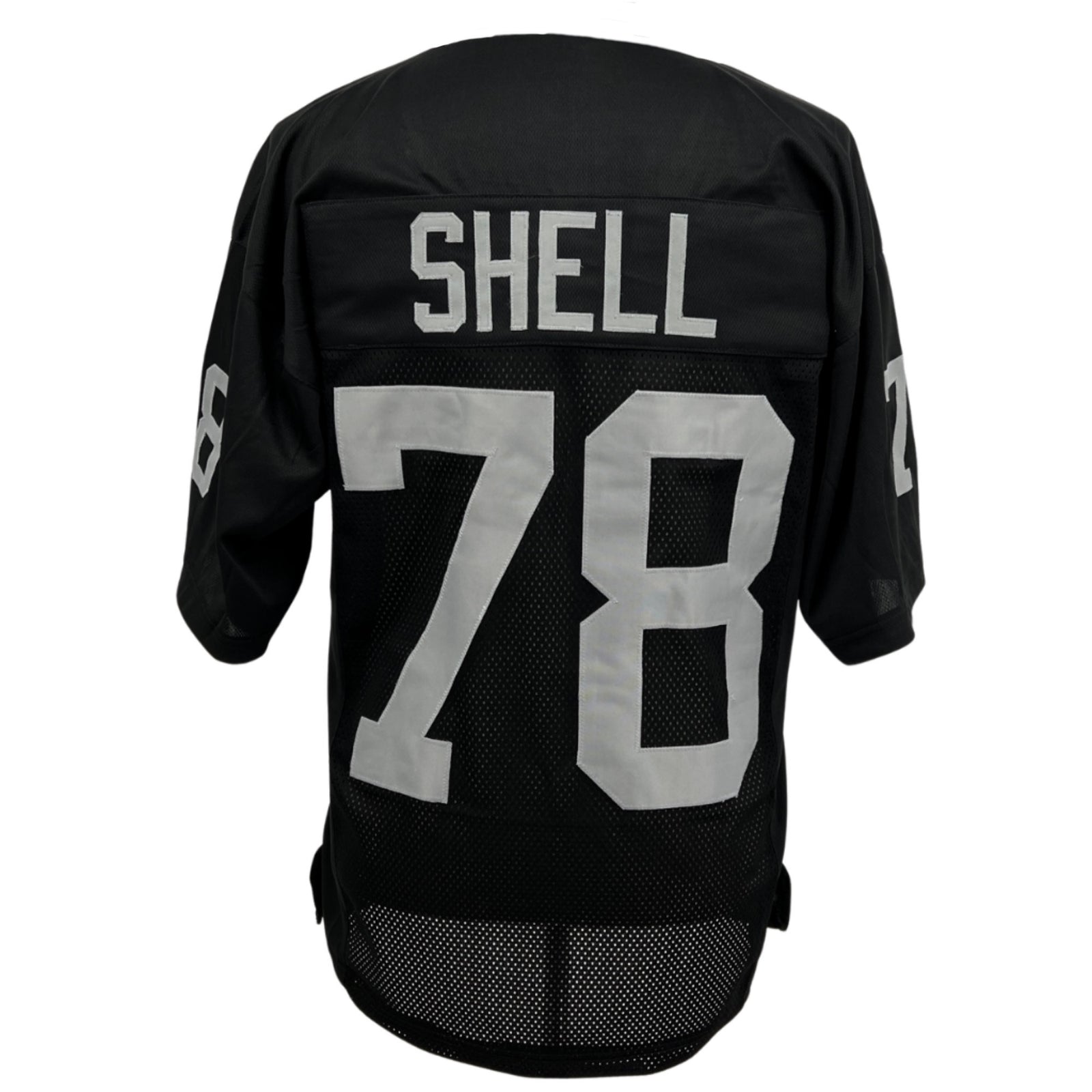 Art Shell Jersey Black Oakland M-5XL Custom Sewn Stitched