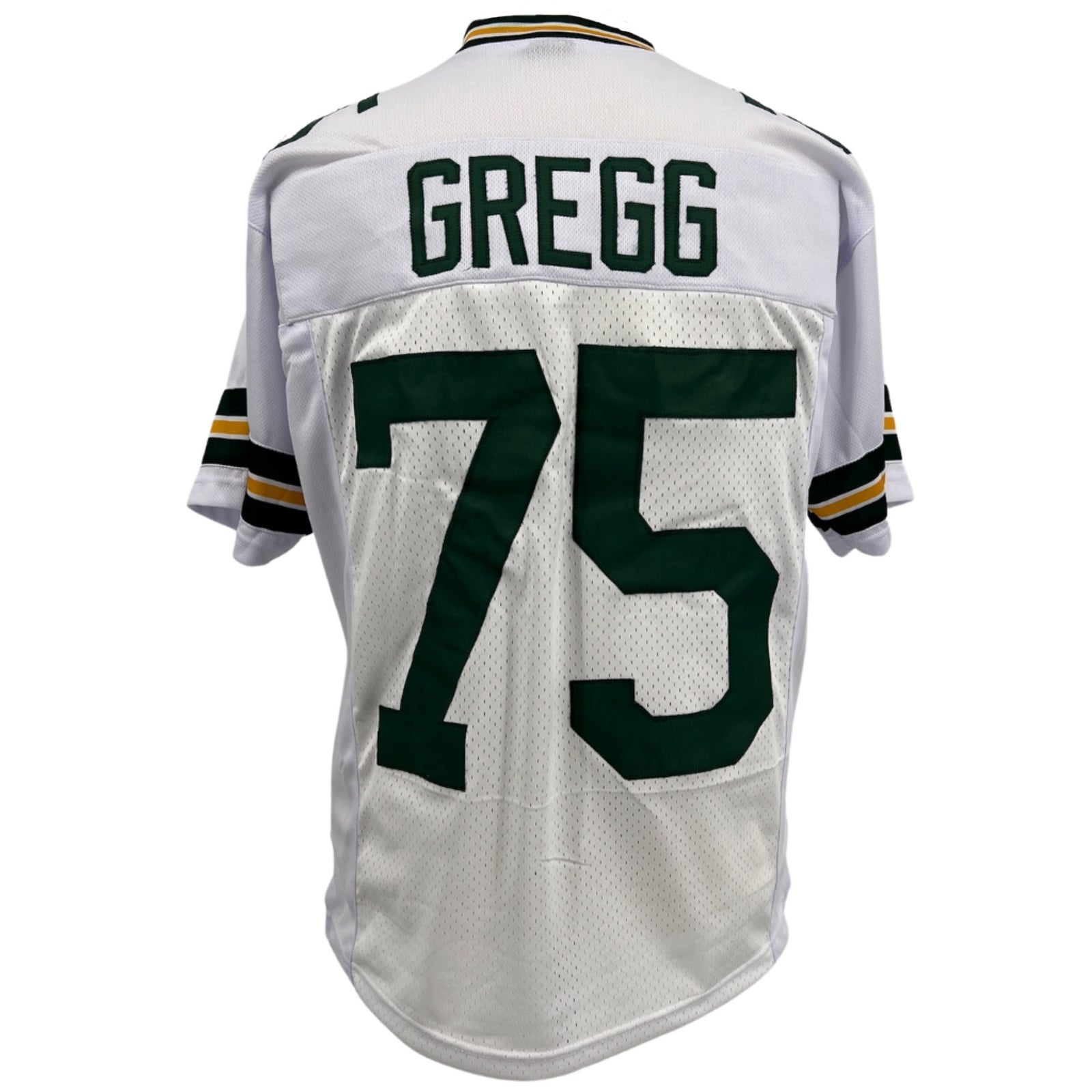 Forrest Gregg Jersey White Green Bay M-5XL Custom Sewn Stitched