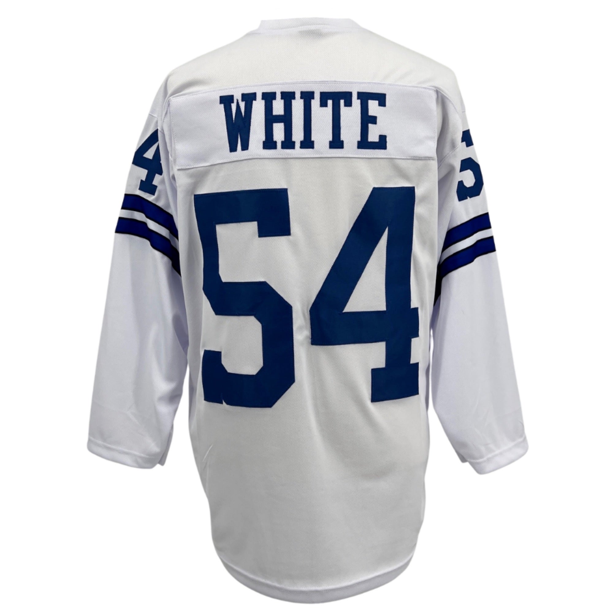 Randy White Jersey L/S White Dallas M-5XL Custom Sewn Stitched