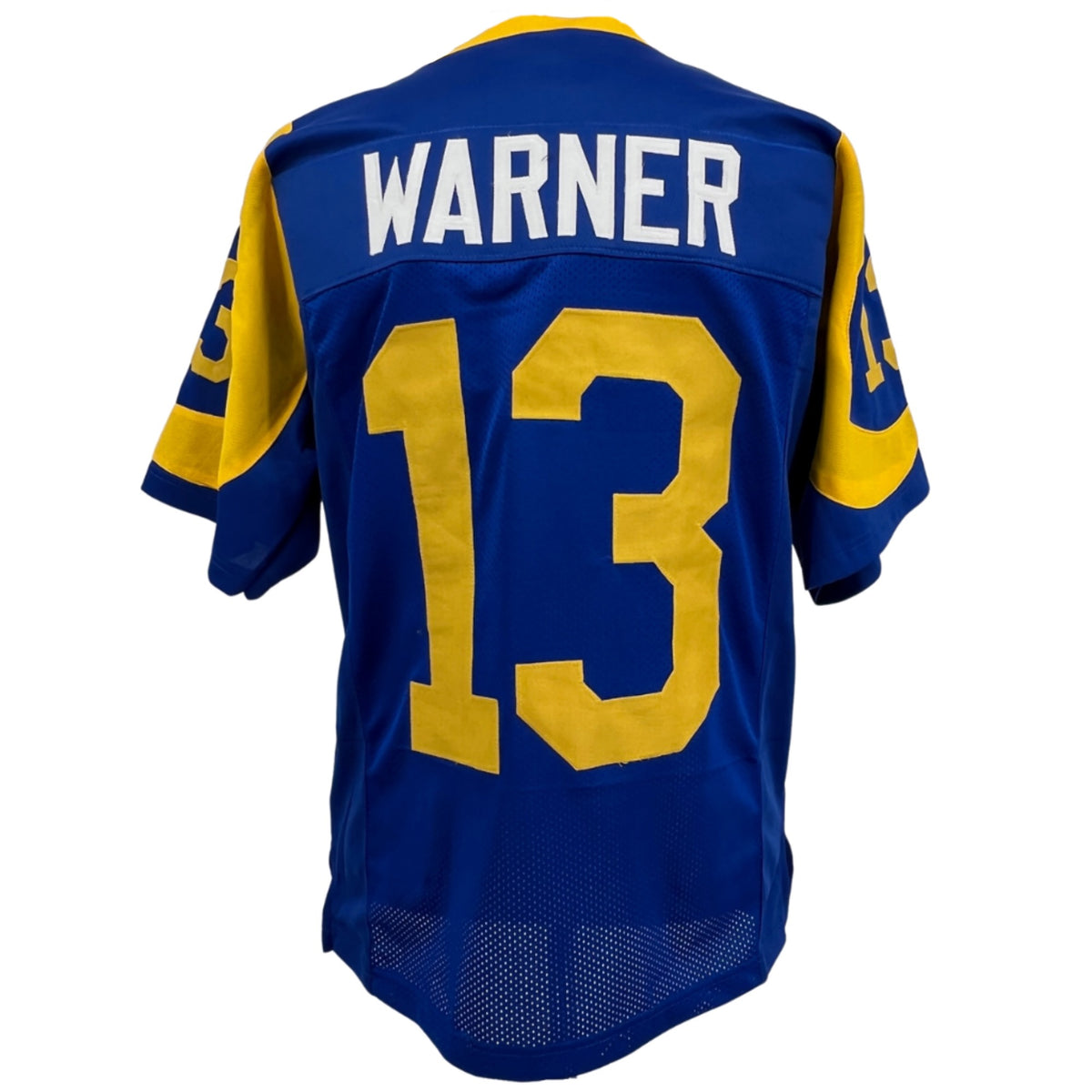 Kurt Warner Jersey Blue Los Angeles | S-5XL Unsigned Custom Sewn Stitched