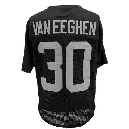 Mark Van Eeghen Jersey Black Oakland M-5XL Custom Sewn Stitched