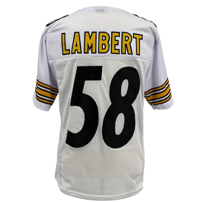 Jack Lambert Jersey Modern Number White Pittsburgh M-5XL Sewn Stitch