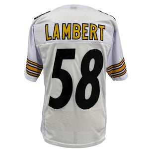 JACK LAMBERT Pittsburgh Steelers WHITE Jersey Modern# M-5XL Unsigned Sewn Stitch