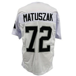 JOHN MATUSZAK Oakland Raiders WHITE Jersey B/SL M-5XL Unsigned Sewn Stitch