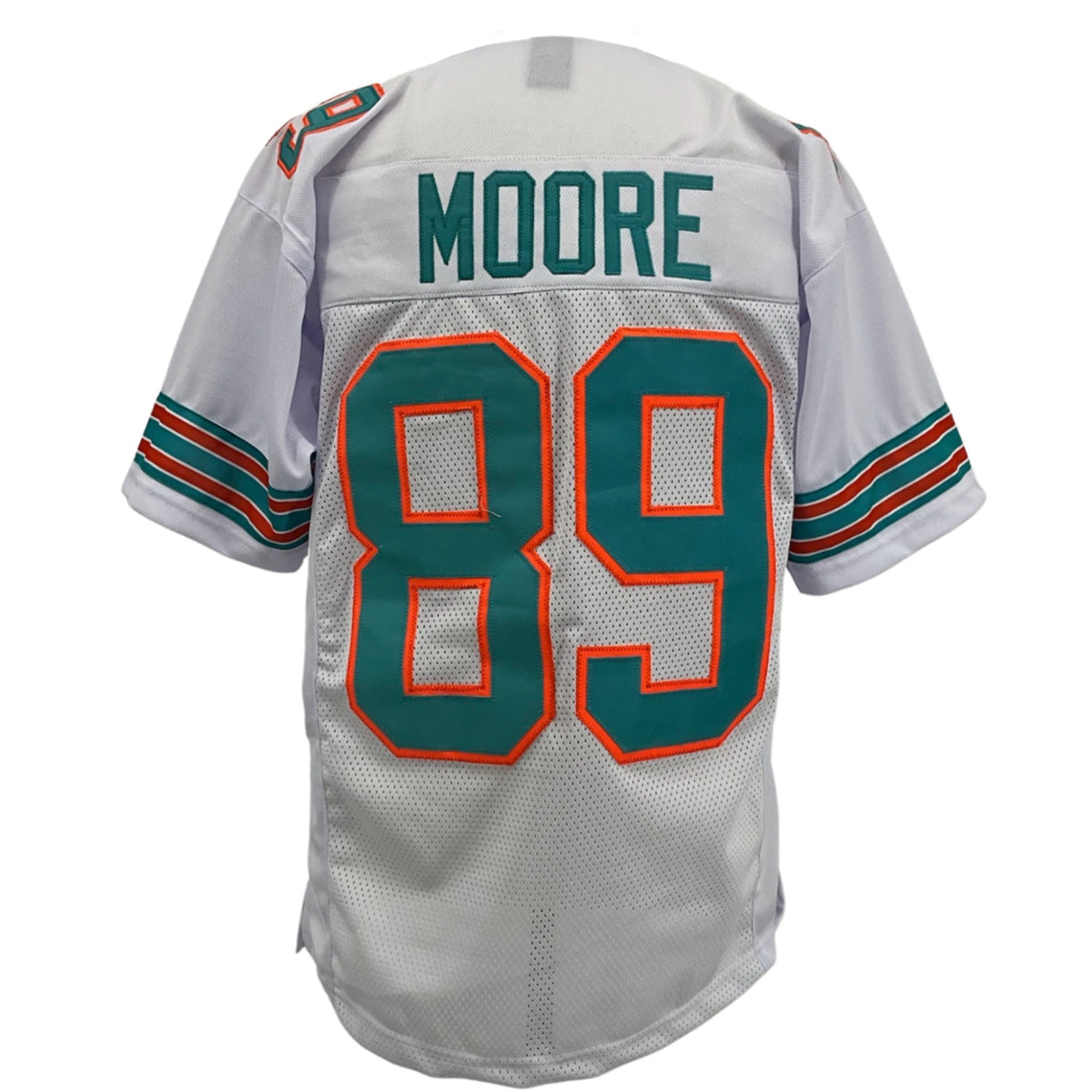 Nat Moore Miami Jersey White Miami M-5XL Custom Sewn Stitched