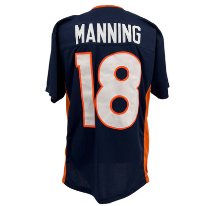 Peyton Manning Jersey Blue Denver S-5XL Custom Sewn Stitched