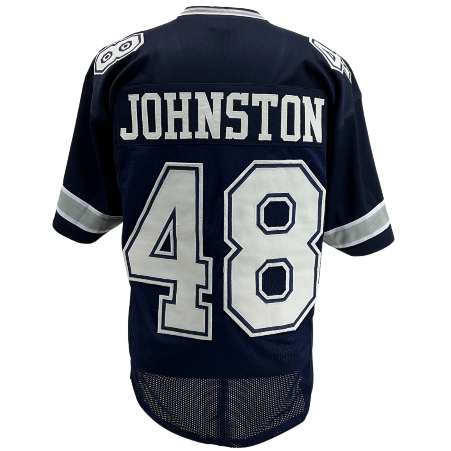 Daryl Johnston Jersey Navy Blue Dallas M-5XL Custom Sewn Stitch