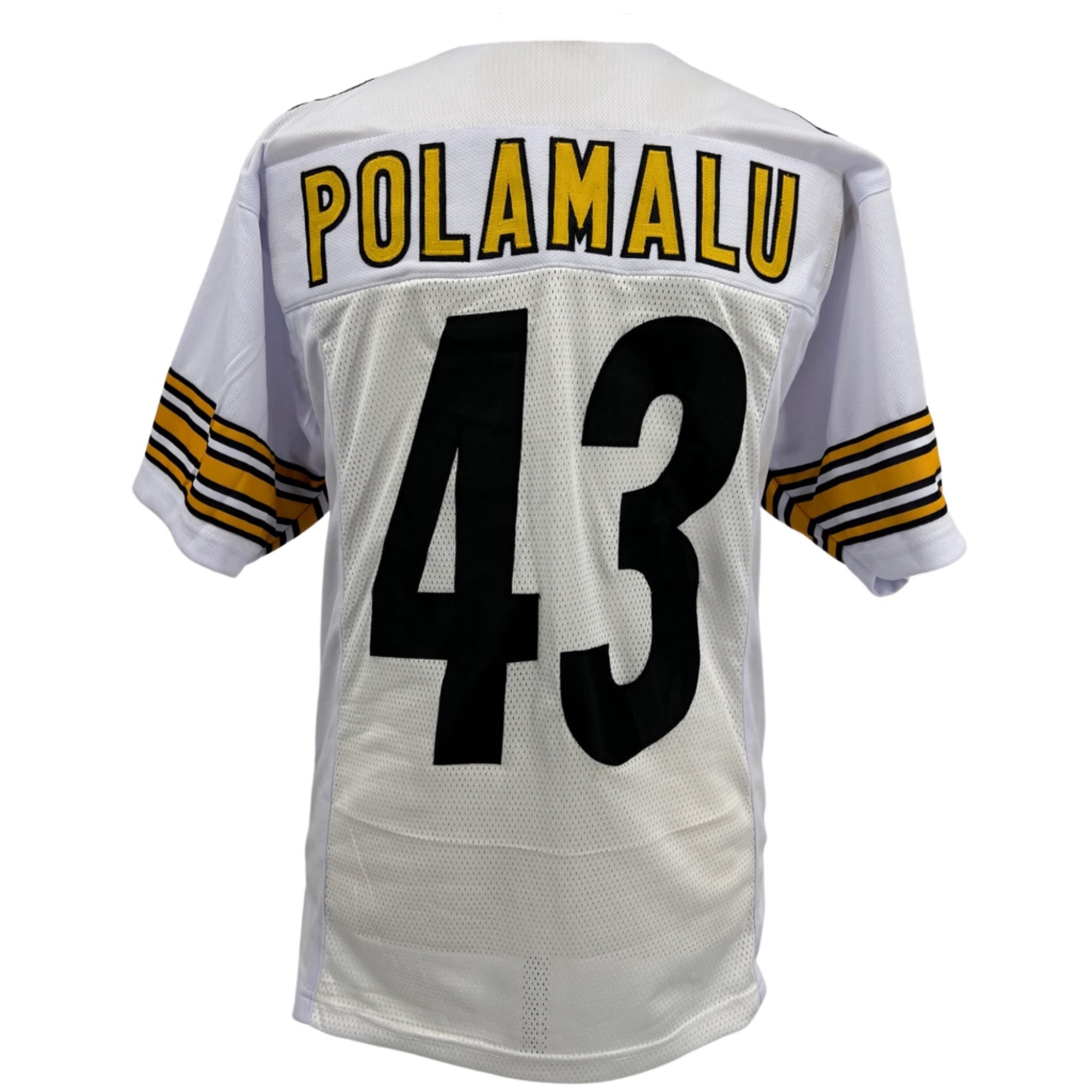 Troy Polamalu Jersey Modern Number White Pittsburgh M-5XL Custom Sewn Stitch