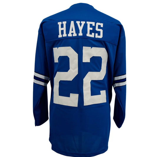 Bob Hayes Jersey L/S Blue Dallas M-5XL Custom Sewn Stitched