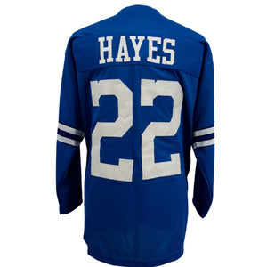 BOB HAYES Dallas Cowboys BLUE L/S Jersey M-5XL Unsigned Custom Sewn Stitched
