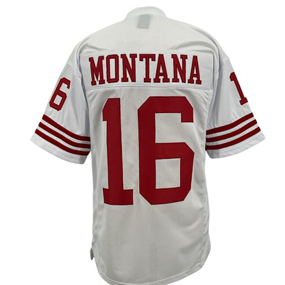 Joe Montana Jersey White San Francisco | M-5XL Custom Sewn Stitched