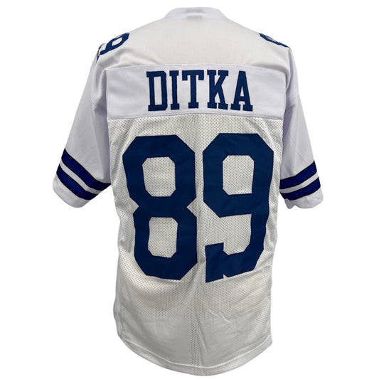 Mike Ditka Jersey White Dallas M-5XL Custom Sewn Stitched