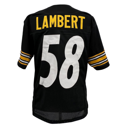Jack Lambert Jersey Black Pittsburgh Modern Number M-3XL Sewn Stitch