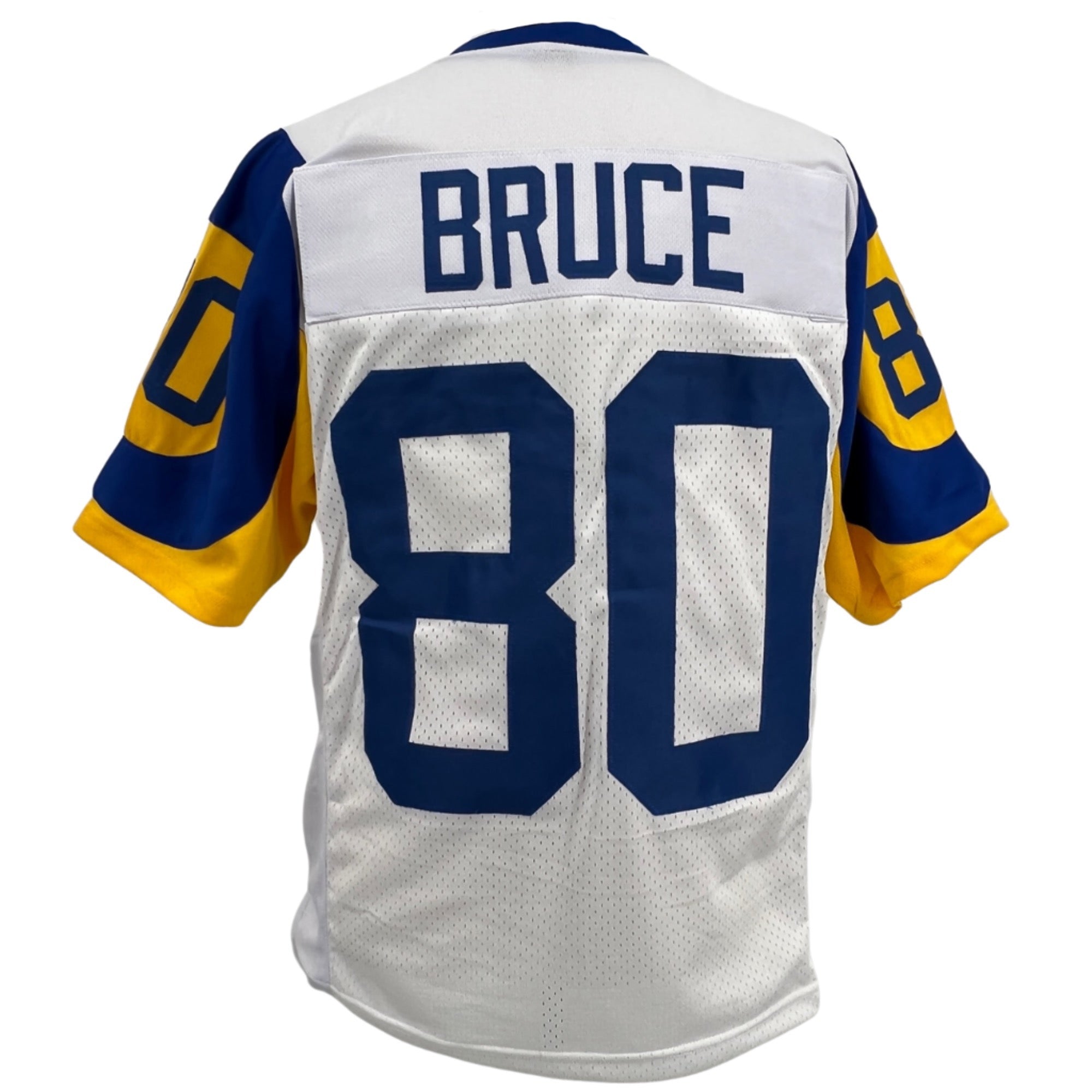 ISAAC BRUCE Los Angeles Rams WHITE Jersey M-5XL Unsigned Custom Sewn Stitched