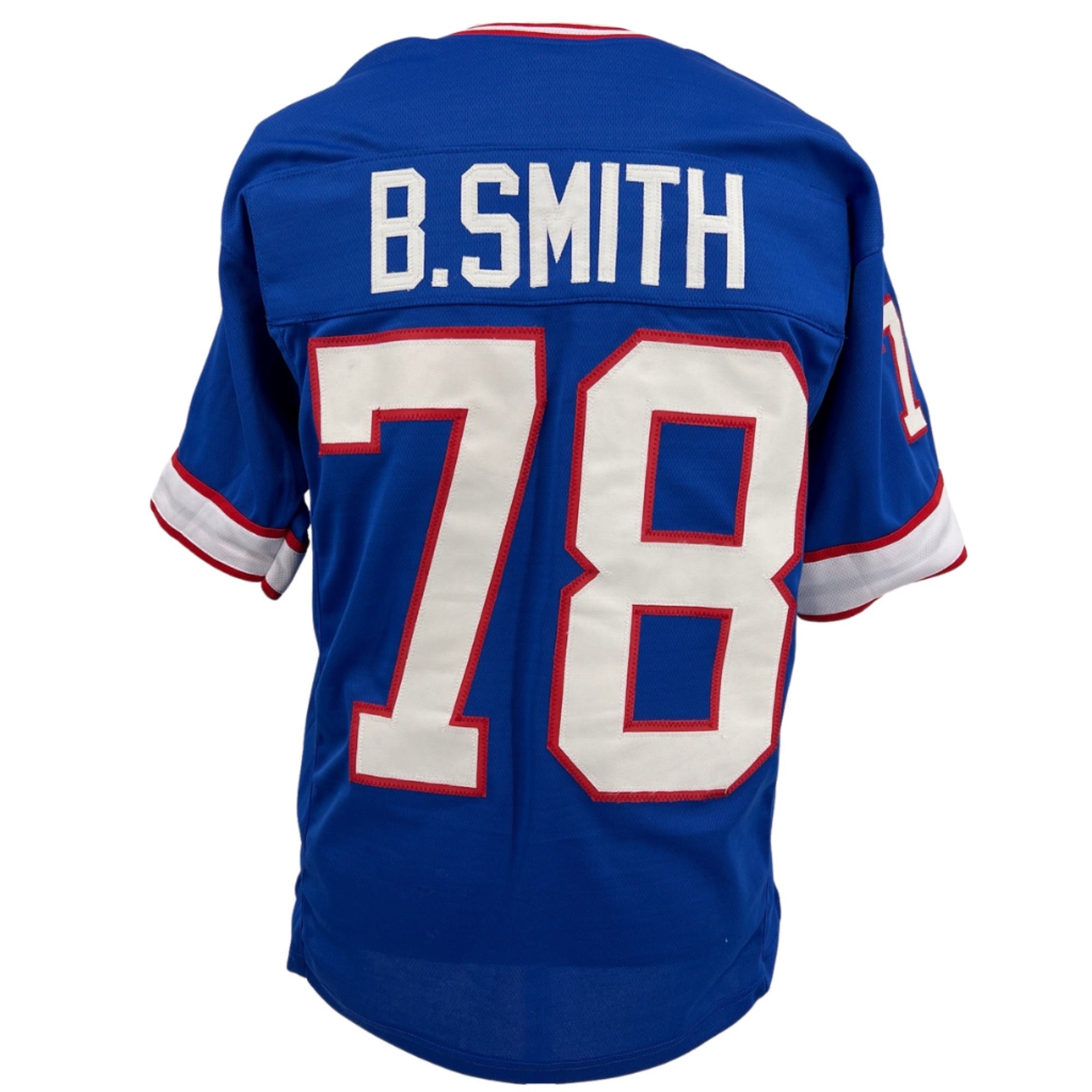 Bruce Smith Jersey Blue Buffalo | Unisex Adult Sizes S-6XL Unsigned Custom Sewn Stitched