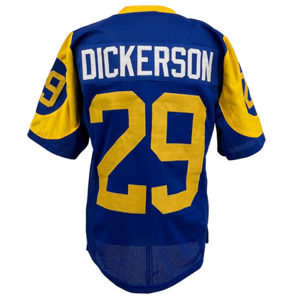 Eric Dickerson Jersey Blue Los Angeles | M-5XL Custom Sewn Stitched