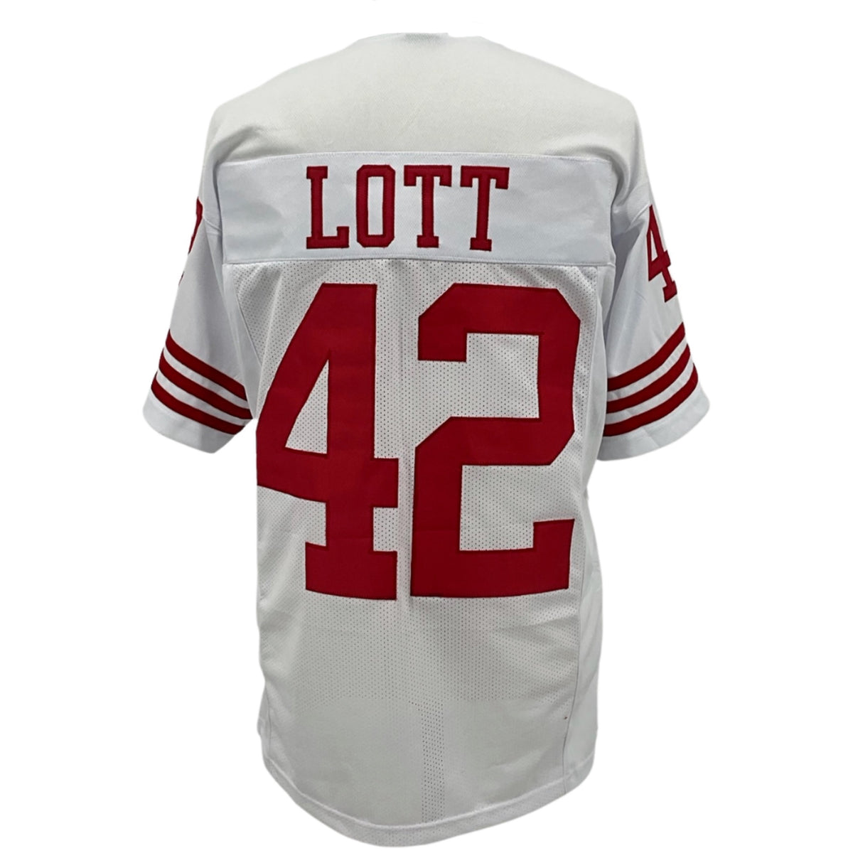 Ronnie Lott Jersey White San Francisco|  M-5XL Custom Sewn Stitched