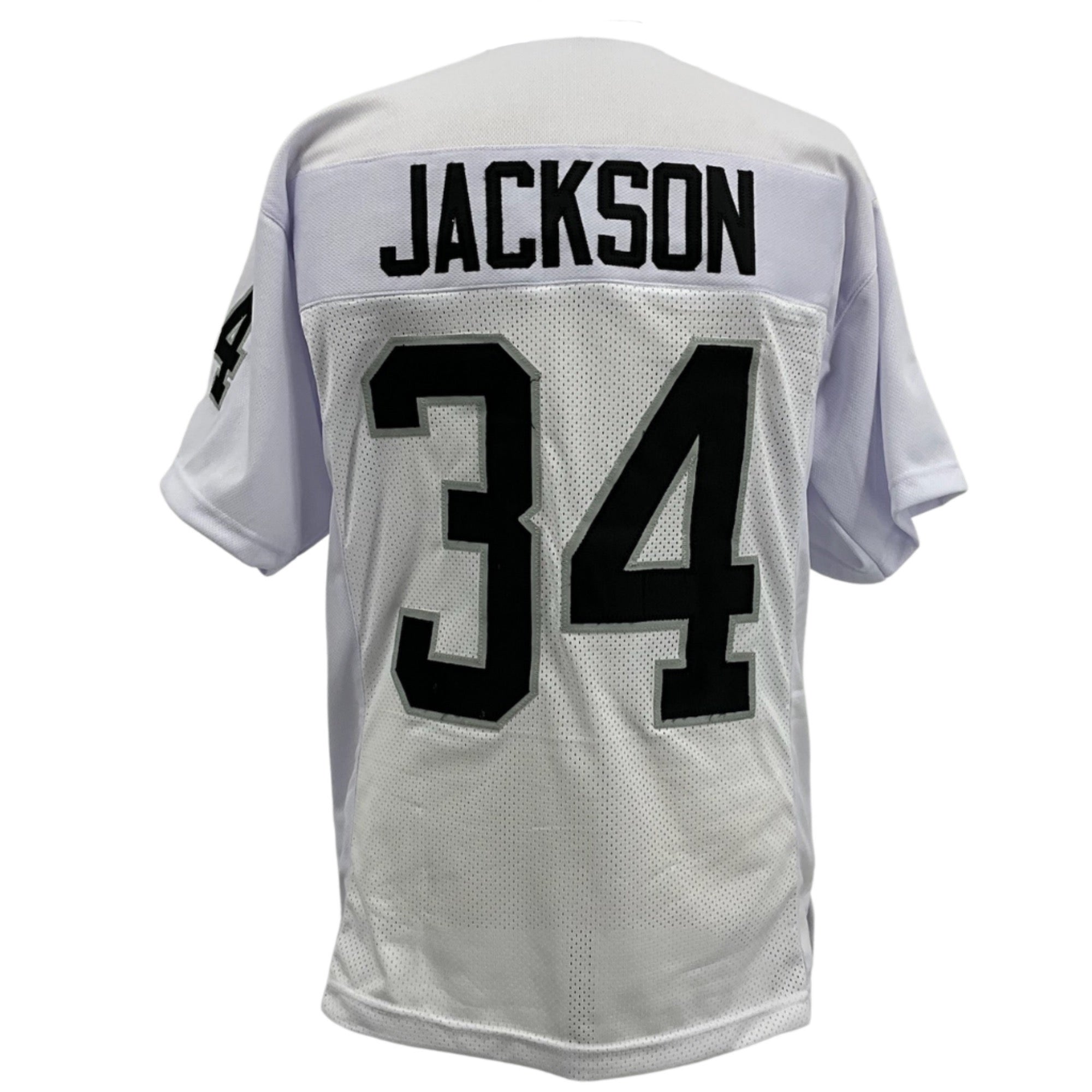 BO JACKSON Los Angeles Raiders WHITE Jersey B/SL M-5XL Unsigned Sewn Stitch