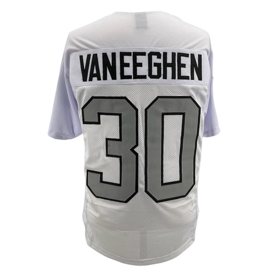 Mark Van Eeghen Jersey White Oakland S/B M-5XL Sewn Stitched