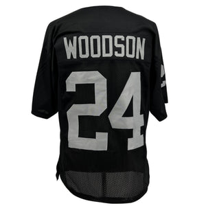 CHARLES WOODSON Oakland Raiders BLACK Jersey M-5XL Unsigned Custom Sewn Stitched