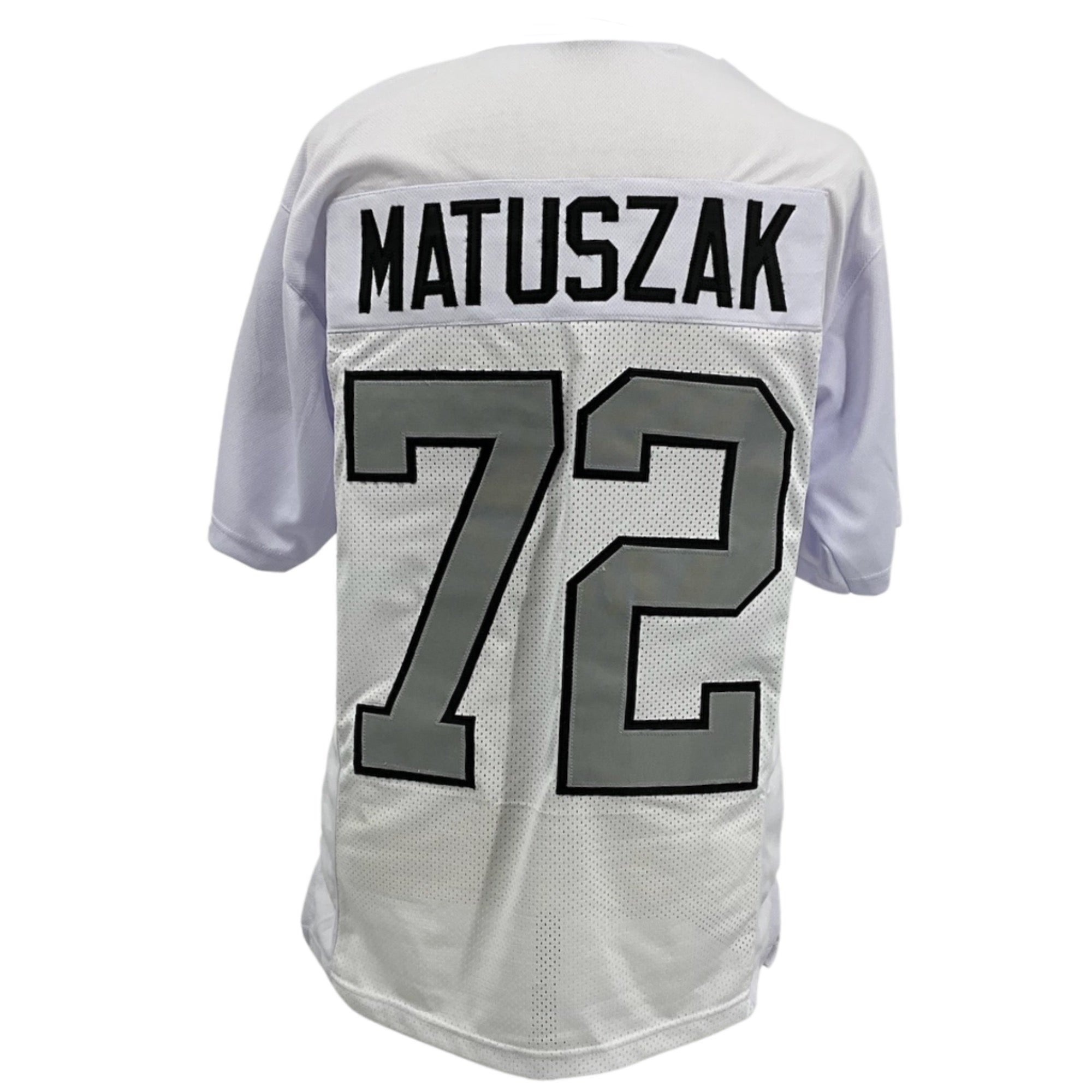 JOHN MATUSZAK Oakland Raiders WHITE Jersey S/B M-5XL Unsigned Custom Sewn Stitch
