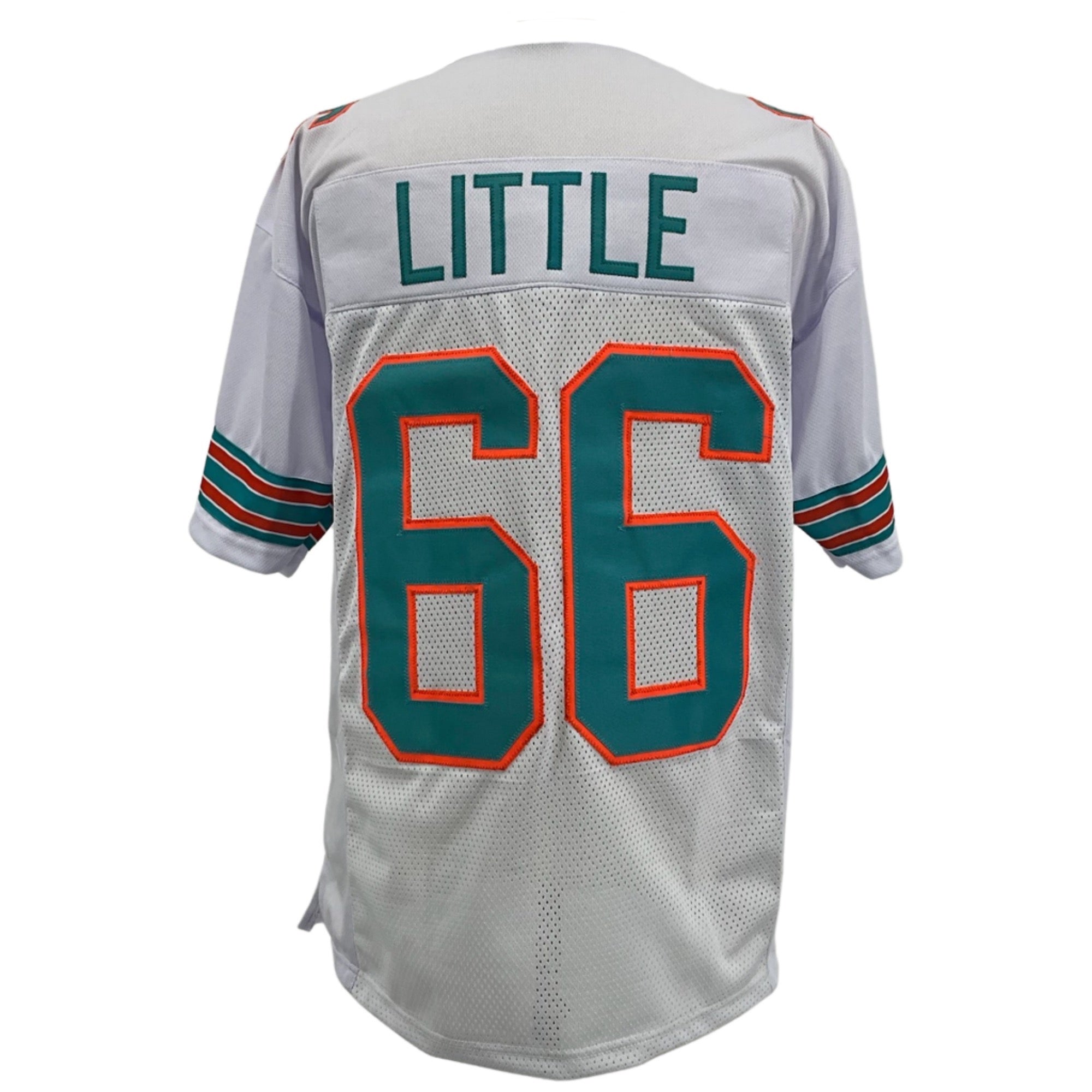 Larry Little Jersey White Miami M-5XL Custom Sewn Stitched