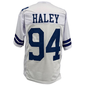 CHARLES HALEY Dallas Cowboys WHITE Jersey M-5XL Unsigned Custom Sewn Stitched