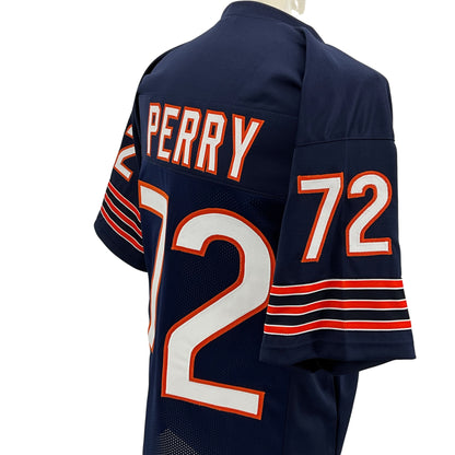 William Perry Jersey Blue Chicago M-5XL Custom Sewn Stitched